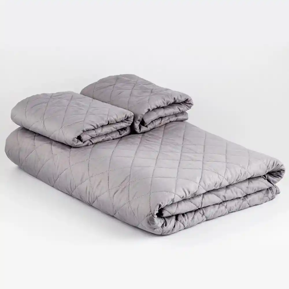 Cubrecama Expressions Queen Gris