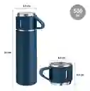 Termo Portátil En Acero Inoxidable Set 3 Piezas 500ml 12h