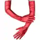 Guantes Metálicos Lencería Disfraz Sexy Rojos