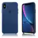 Silicone Case Iphone Xs (azul Oscuro)