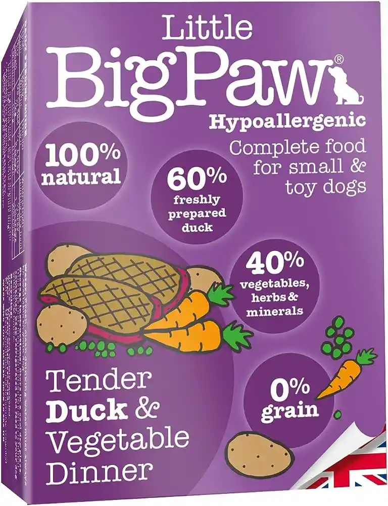 Alimento Húmedo Para Perros Bigpaw Comida De Pato Tierno Y Verduras 150 G