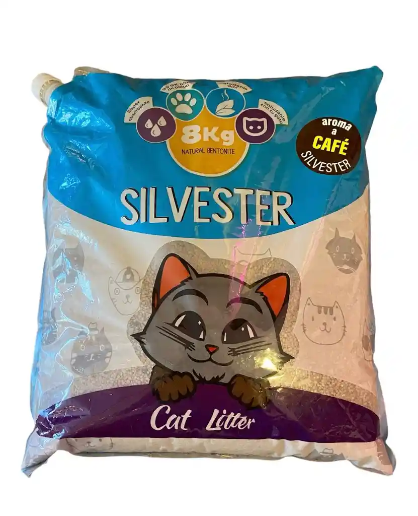 Arena Para Gato Silvester Aroma Café 8 Kg