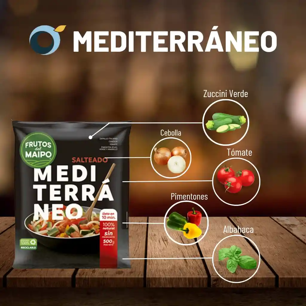 Frutos Del Maipo Mezcla De Vegetales Para Salteado Mediterraneo
