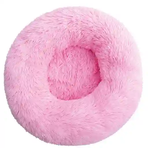 Cama Tipo Dona Para Mascotas Talla L Color Rosado