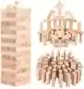 Torre Jenga 54 Bloques 4 Dados Madera Juego Niños Y Adultos (grande)