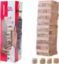 Torre Jenga 54 Bloques 4 Dados Madera Juego Niños Y Adultos (grande)