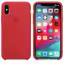 Silicone Case Iphone Xs Max (rojo)
