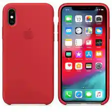 Silicone Case Iphone Xs Max (rojo)