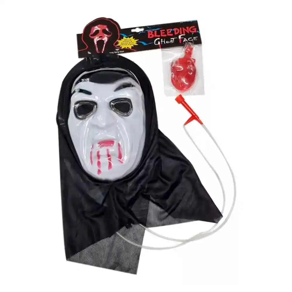 Mascara Scream + Sangre Scary Movie Lengua Disfraz Hallowen Diseño Aleatorio