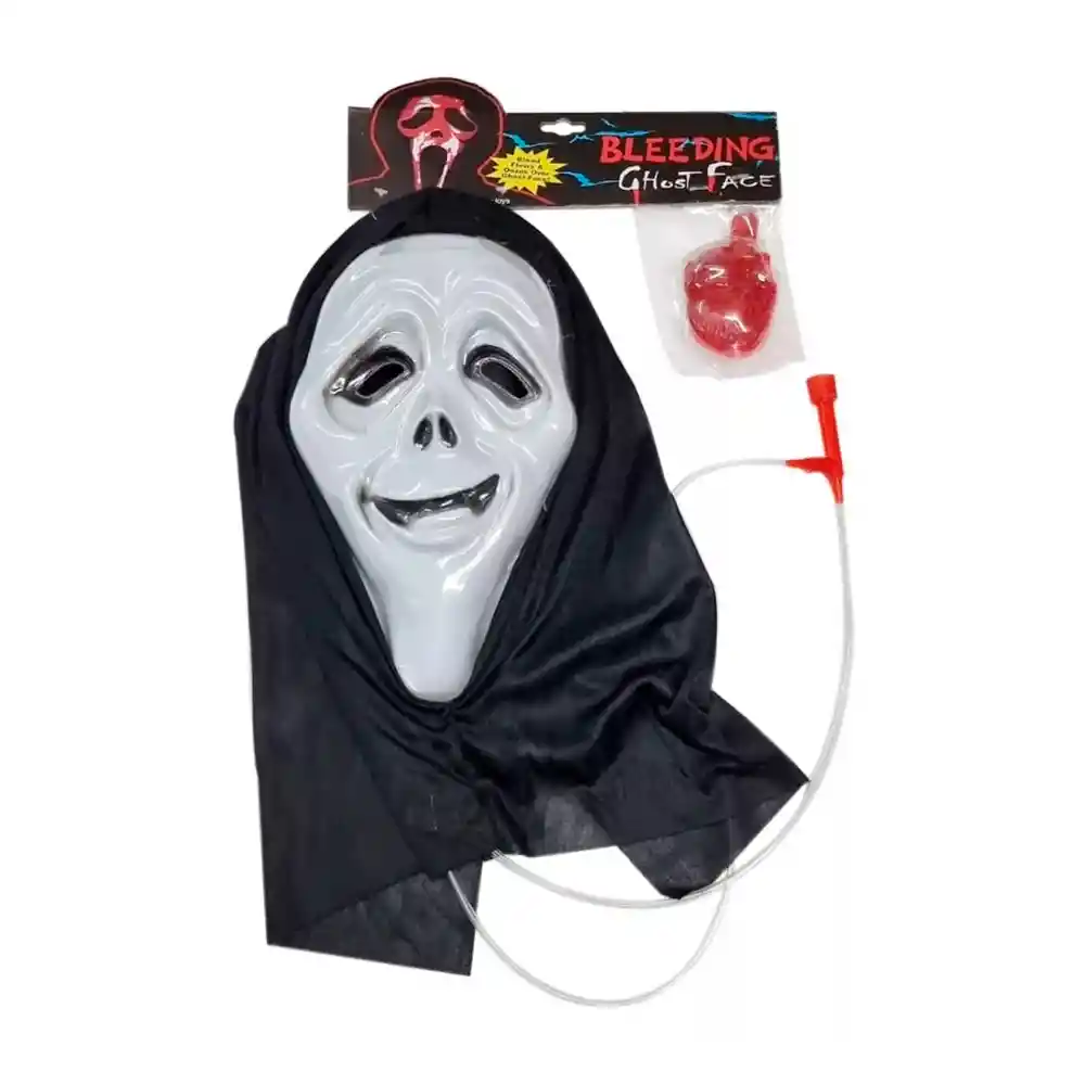 Mascara Scream + Sangre Scary Movie Lengua Disfraz Hallowen Diseño Aleatorio