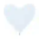 Globos En Forma De Corazon Blancos 12" X 50unds