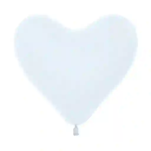 Globos En Forma De Corazon Blancos 12" X 50unds