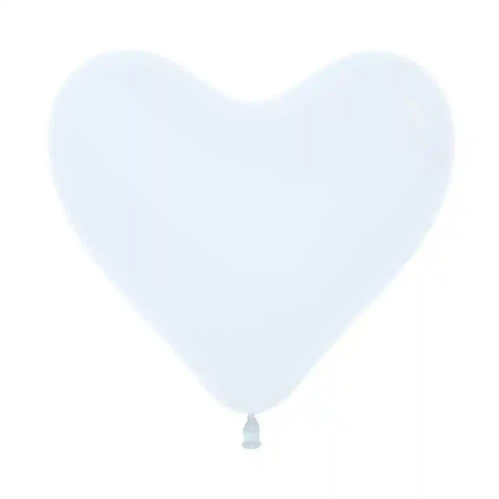 Globos En Forma De Corazon Blancos 12" X 50unds