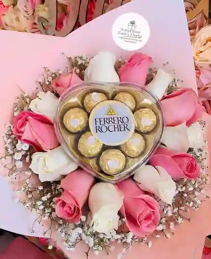 Ramo De Rosas Con Chocolate