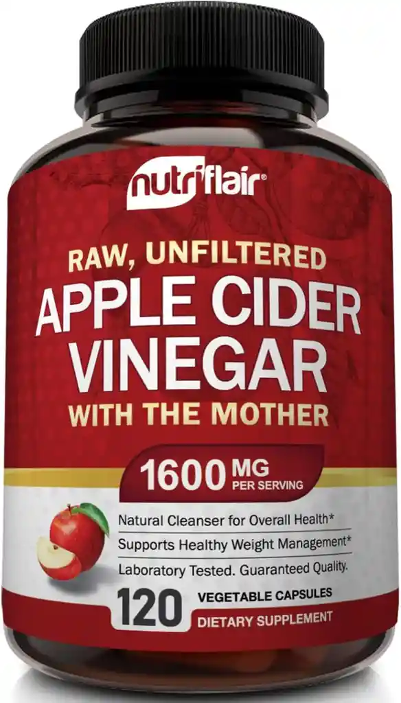 Nutriflair Cápsulas De Vinagre De Sidra De Manzana 120 Capsulas