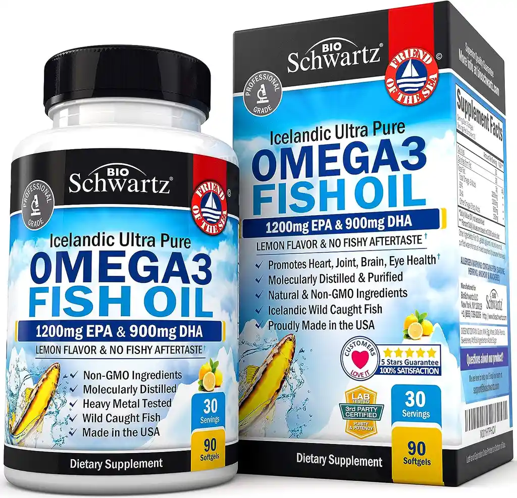 Bioschwartz Omega 3 Aceite De Pescado 90 Softgels