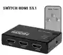 Switch Hdmi 3 X 1 Con Control Remoto (3 Entradas 1 Salida)