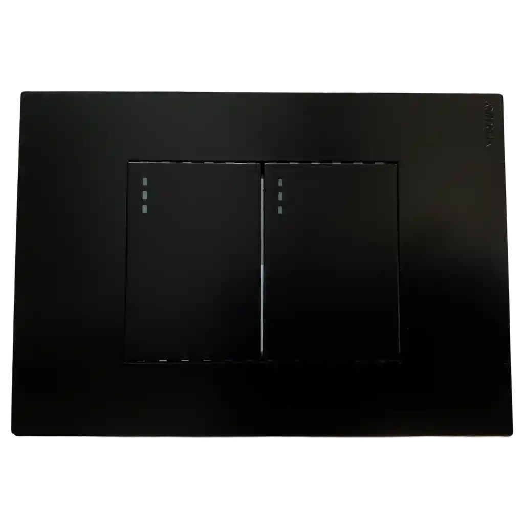 Interruptor Doble Black Luxury