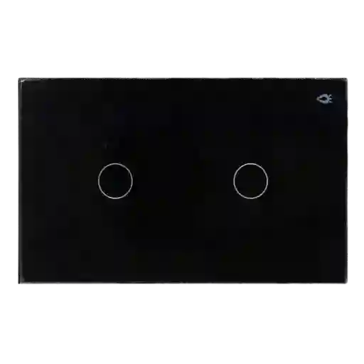 Interruptor Home Doble Wifi Negro