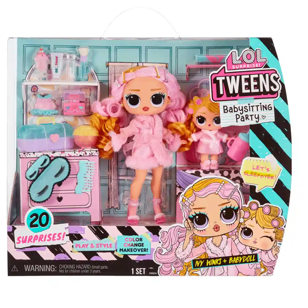 Set De Lol Fiesta Sorpresa Niñera Ivy Winks Badydoll 580478