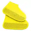 Zapatones Funda Silicona 100% Impermeable Zapato Lluvia Moto Amarillo