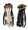 Gorro Peluca Rasta Con Gorra Hora Loca Rasta Rock Jamaica ( Unidad)