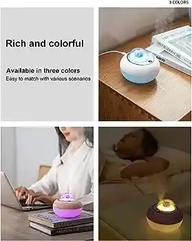 Humidificador Tierno Gatico Eléctrico Usb Con Lámpara Led Para El Hogar Aromaterapia Y Niños