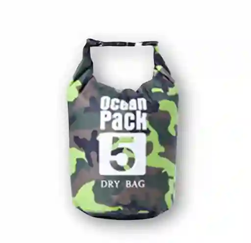 Bolso Impermeable Ocean Pack 5 Litros Verde Camuflado
