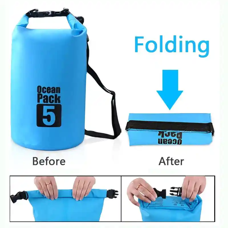 Bolso Impermeable Ocean Pack 5 Litros Rosado Camuflado