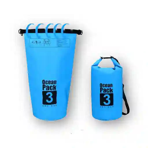 Bolso Impermeable Dry Bag 3 Litros Azul