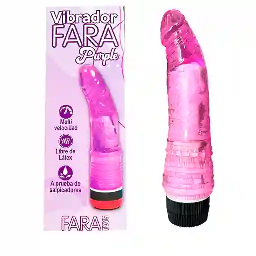 Dildo Morado Vibrador 18cm