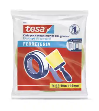 Cinta De Enmascarar Uso General Tesa De 18mmx40m