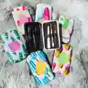 Kit 3 (kit De Uñas, Beauty Blender, Cosmetiquera)