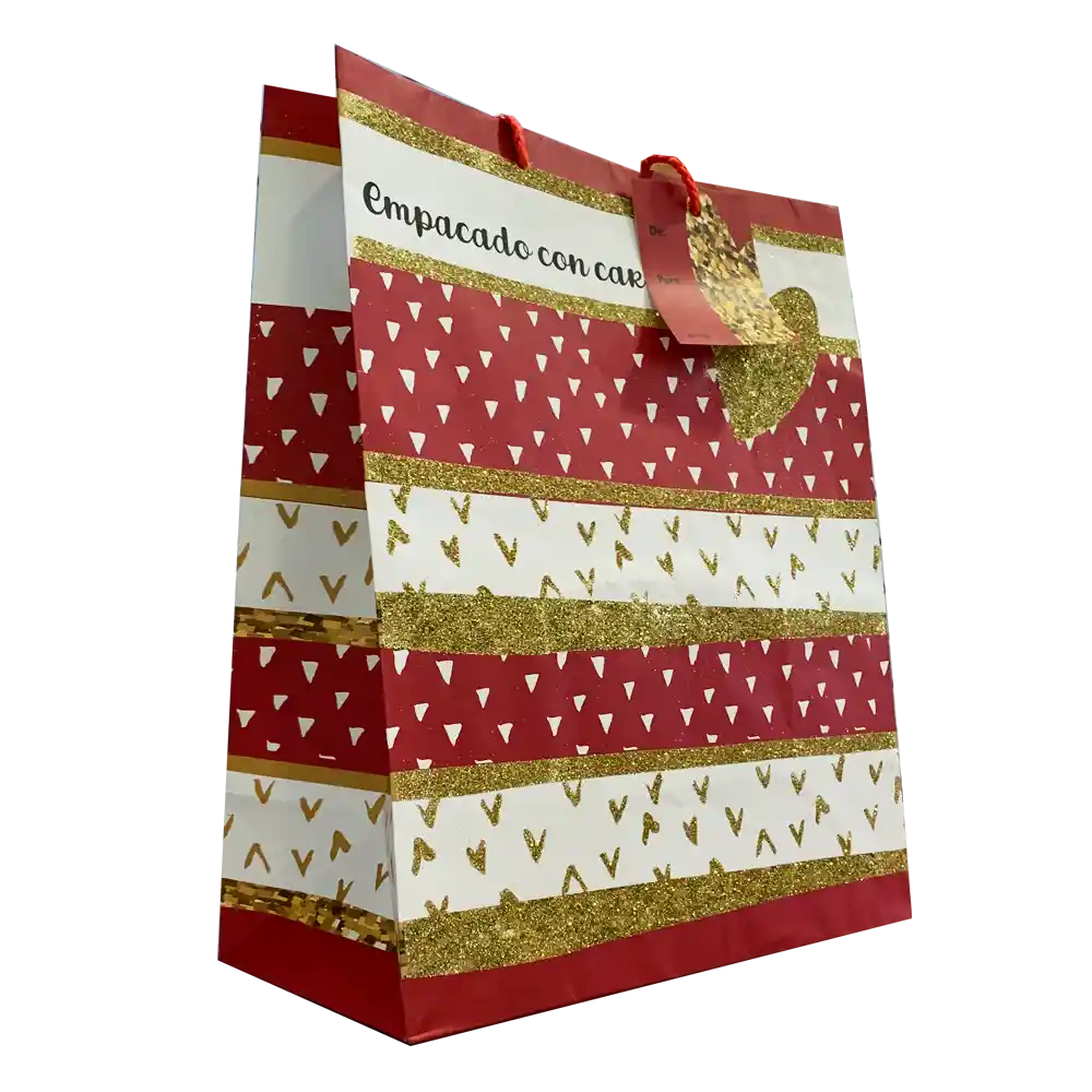 Bolsa De Regalo Premium Grande Con Cariño