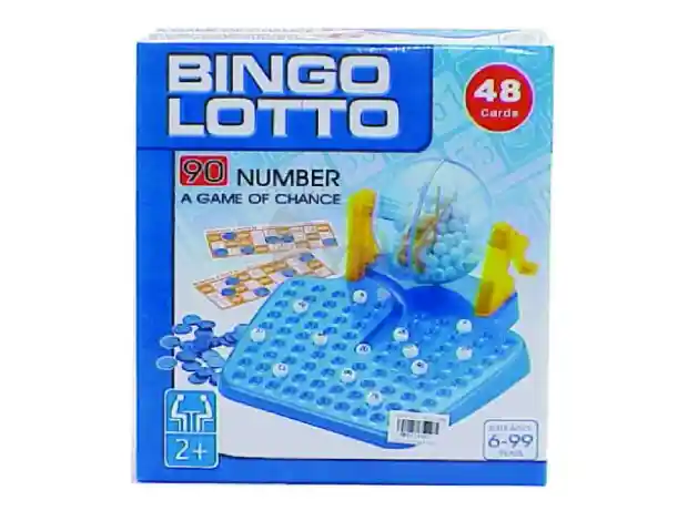 Juego De Mesa Bingo Lotto Mediano Caja