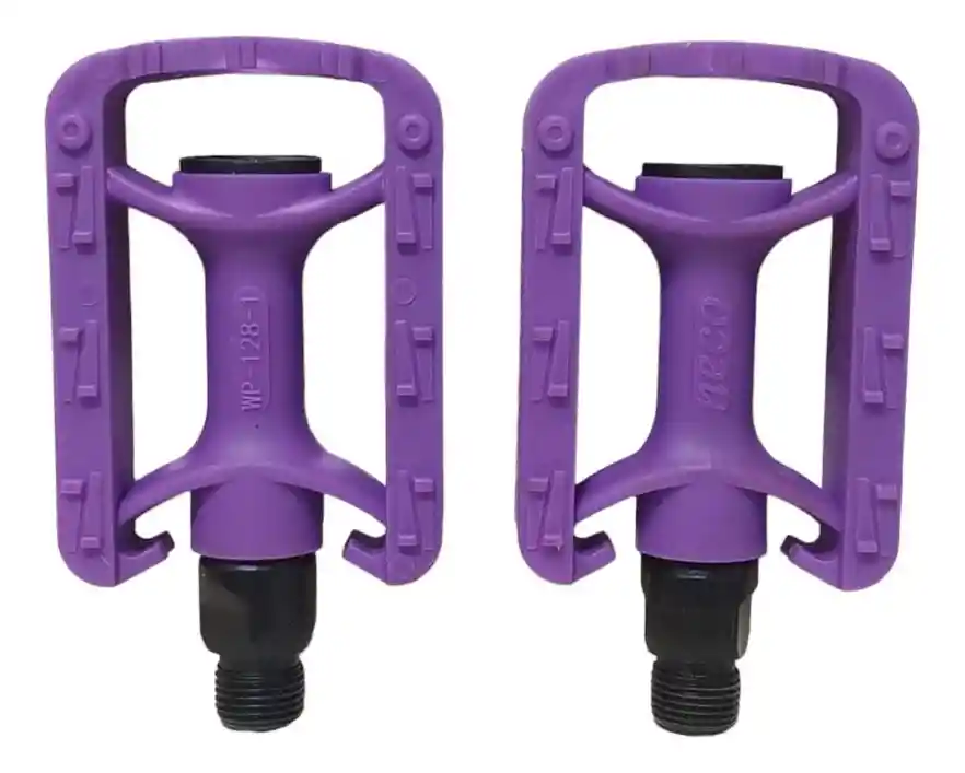 Pedales Pequeños De Plataforma Para Bicicleta Morado