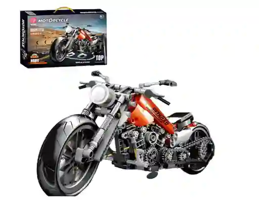 Moto Harley Figuras Para Armar Juguete Armatodo