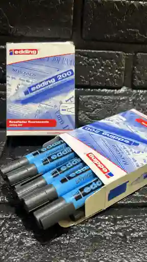 Resaltador Azul Edding Caja X10