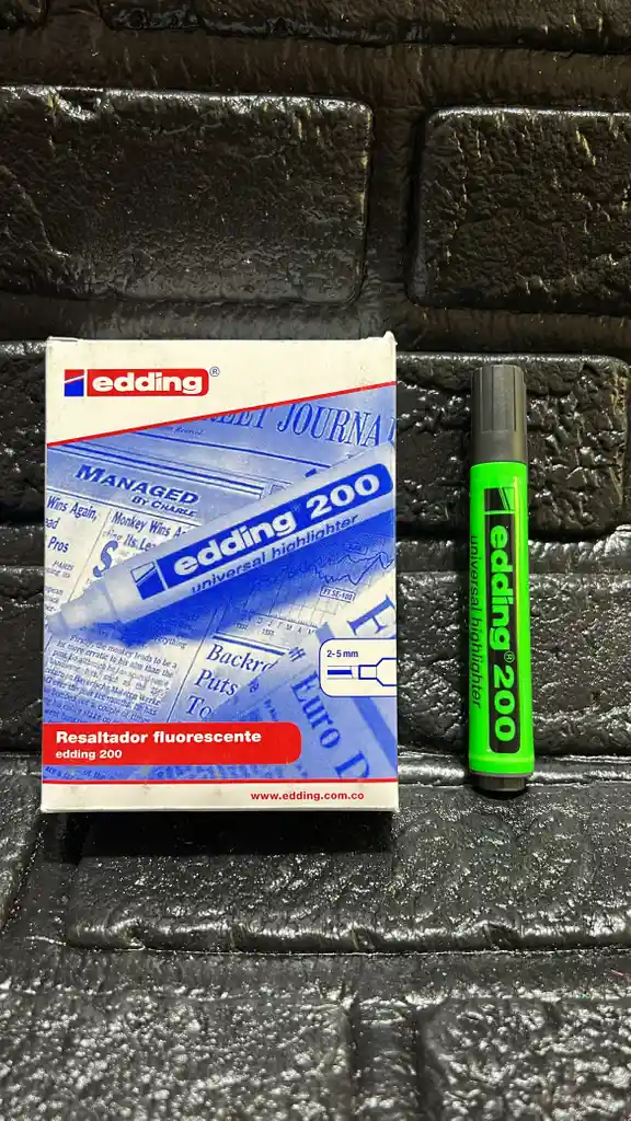 Resaltador Verde Edding Unidad
