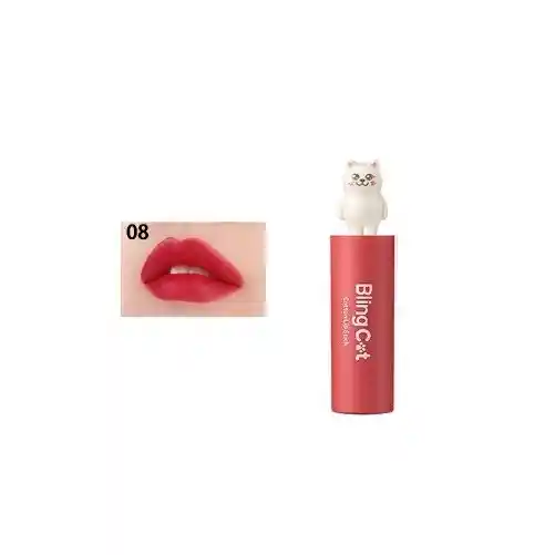 Tony Moly Labial Bling Cat Cotton Lipstick # 08