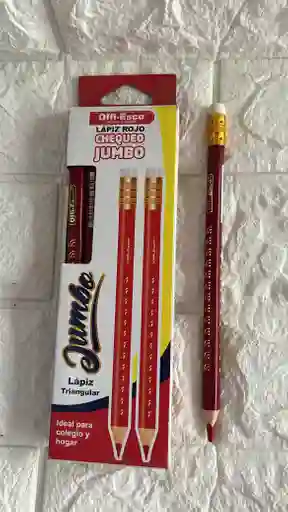 Lapiz Jumbo Rojo Offi-esco Unidad Nº