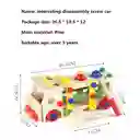 Carro De Atornillar Didáctico, Madera.