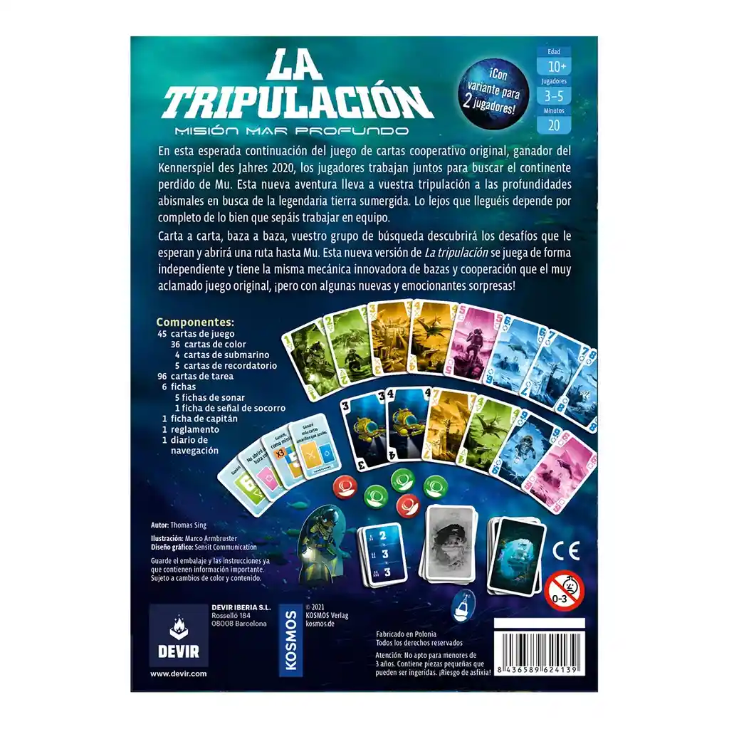 Juego De Mesa La Tripulación: Misión Mar Profundo