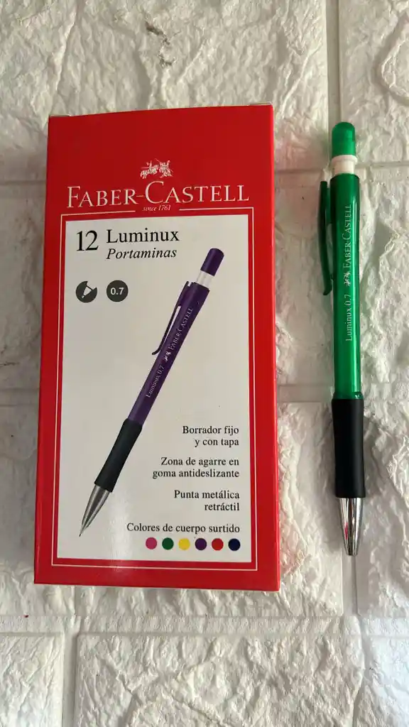 Portaminas 0.7 Faber Castell Verde Unidad