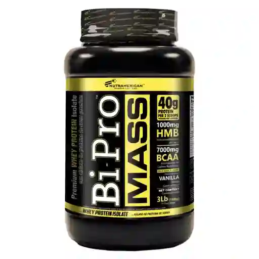 Bi Pro Mass 3lb - Nutramerican Pharma - Vainilla