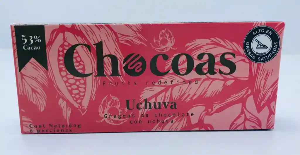 Grageas De Chocolate Con Uchuva 60g Chocoas