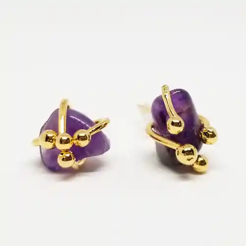 Aretes Amatista