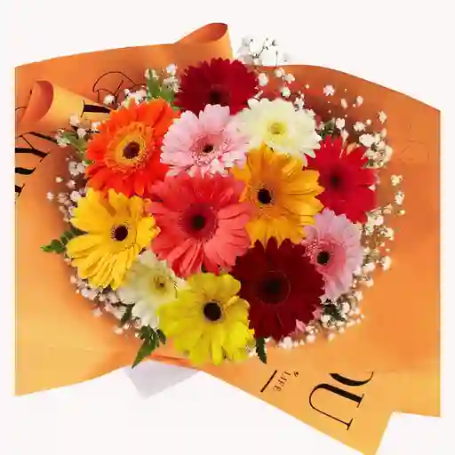 Arreglo Floral Con Gerberas