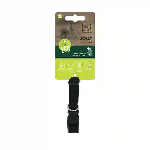 Collar Para Perro M-pets Jolly Eco Negro Talla S