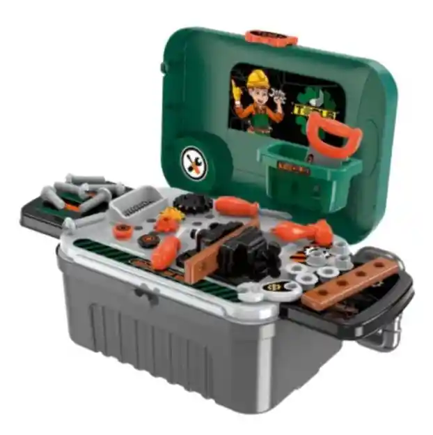 Set Herramientas Para Niños 3 En 1 Con Maleta Con Ruedas